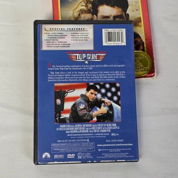 Top Gun DVD Paramount 100 Years Red Border Edition - Picture 3 of 3